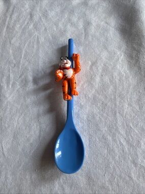 Vintage 2000 Kellogg's Spoon Straw Cereal Spoon- Tony the Tiger- Twice The Fun!